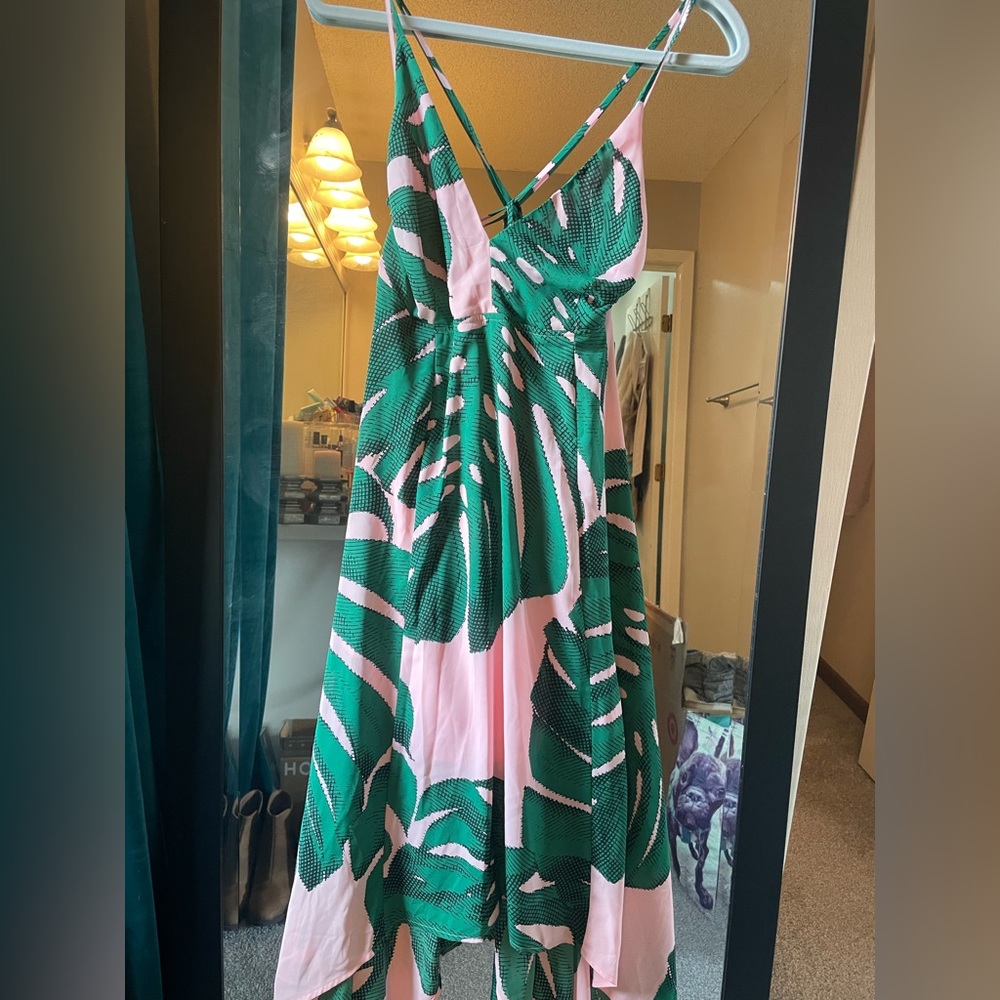 Express palm medium dress